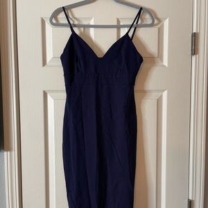 Lulu's Midnight Blue Formal Dress